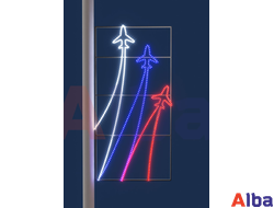 Праздничная консоль Самолеты триколор