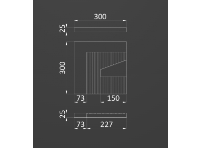 Гипсовая панель MECCANO-3 артикул E-0258