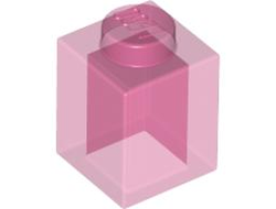 Brick 1 x 1, Trans-Dark Pink (3005 / 4129874 / 6097448 / 6240553)