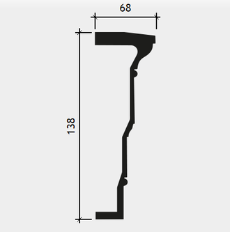 Архитрав 4.34.302 сборный - 138*68*2000мм