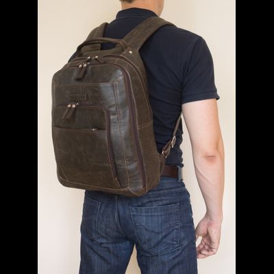 Кожаный рюкзак Monfestino brown (арт. 3034-04)