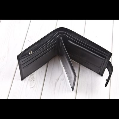 Кожаное портмоне Arrone black (арт. 7411-01)