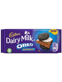 Cadbury Dairy Milk Oreo Sandwich шоколадная плитка 92g