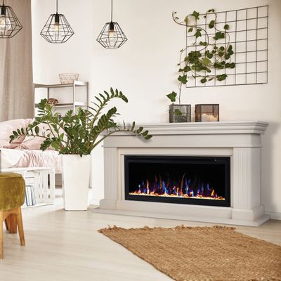 Линейный электрокамин Ontario WT с очагом Saphir 42