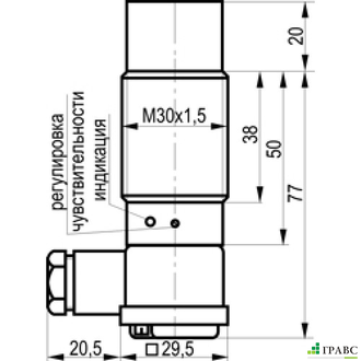 Емкостный датчик уровня CSN ET8A5-31N-20-LZ