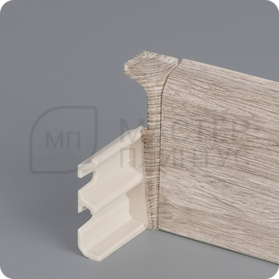 Плинтус с кабель-каналом Comfort Classic 80 80х16х2200 мм. Акация 424