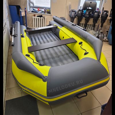 Моторная лодка Таймень NX 3800 НДНД PRO MAX фальшборт желтый/графит