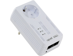 HomePlug AV 500 Мбит/с адаптер с поддержкой IP-TV, 2 порта RJ-45, розетка