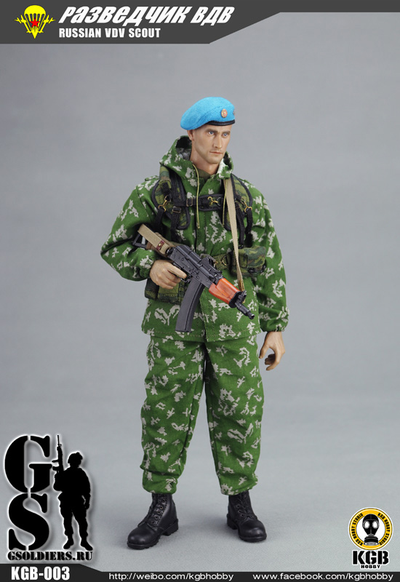 Разведчик ВДВ - коллекционная фигурка 1/6 KGB-003 Russian VDV Scout - KGB Hobby