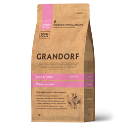 Grandorf Puppy: для щенков всех пород ягненок с индейкой, 1кг