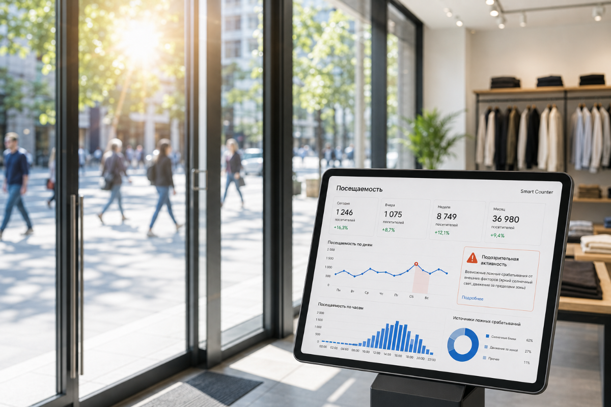 Ложные срабатывания счётчика посетителей Smart Counter Плюс