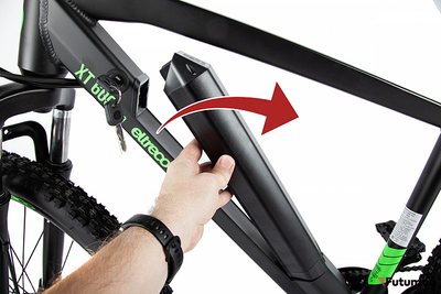 Электровелосипед Eltreco XT 600 Pro (Серо-зеленый)