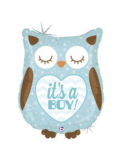 сова голубая блестящая выписка из роддома+ доставка Краснодар