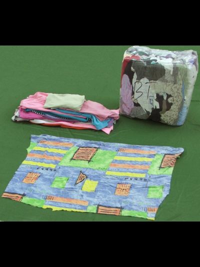 Ветошь из цветного постельного белья