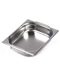 Гастроёмкость с ручками, 1/2-40, нержавеющая сталь