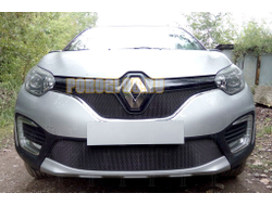 Защита радиатора Renault Kaptur 2016- black верх