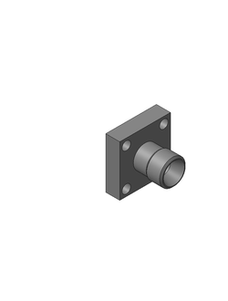 Фланец всасыв.112 насос  (D38мм*60мм по центр.отверстий)