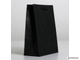 Пакет ламинированный «Чёрный» 18 х 23 х 8 см