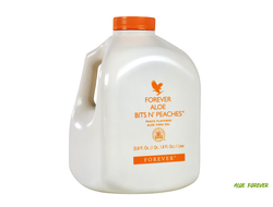 Гель Алоэ Вера с персиком Forever Aloe Bits N Peaches