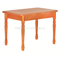 КМ024 Стол обеденный №10 раскладной. Размер: 1100*770*700. В разложенном виде: 1100х770х1400.