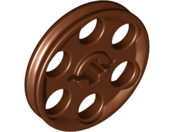 Technic Wedge Belt Wheel Pulley, Reddish Brown (4185 / 4211248 / 4494221 / 4561807 / 6170896)
