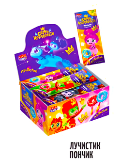 Карамель на неон. палочке "Лучистик Пончик" асс.(Семь Королевств) 10гр*30шт*12 бл.