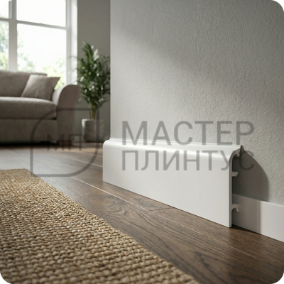 Плинтус с кабель-каналом Comfort Classic 80 80х16х2200 мм. Белый 001