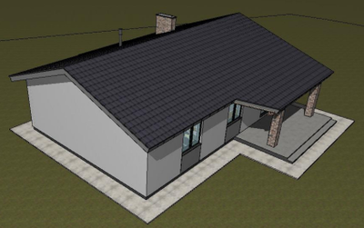 Одноэтажный дом с тремя спальнями 99м² (S87)