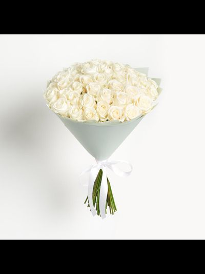 51 белая роза "Sky"