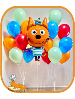 Два фонтана и фигура «Коржик»