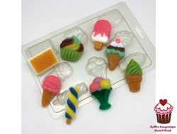 Форма пластик Мороженки мини