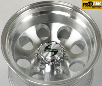 Комплект дисков R16 10,0J ET-38 6*139,7 Mickey Thompson Classic 3 Серебро с полированным ободом (R465)