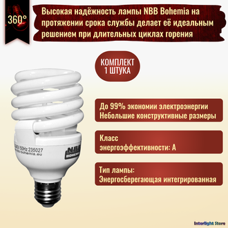 NBB Bohemia GFL-S 30w 827 E27