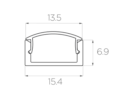 Алюминиевый профиль 4L-1506-S ANOD