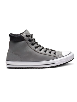 Кеды Converse All Star Pc Leather серые высокие кожаные