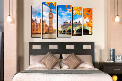 Модульная картина "Часы на башне"