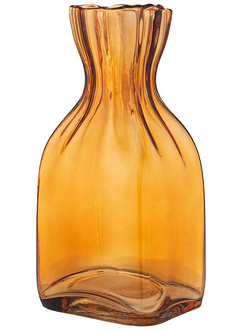 ВАЗА янтарное стекло 15Х12Х30 см