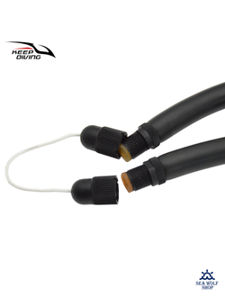 Тяги (тяжи) парные 22см- 16мм Keep Diving черный c зацепом