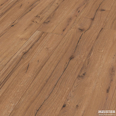 Ламинат Meister LL150 Дуб Коньяк Рустик 6256 32 класс толщина 8 мм с фаской 2.709 м2