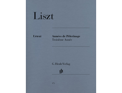 Liszt Annees de Pelerinage, Troisieme Annee