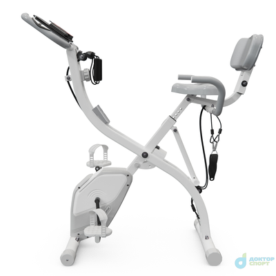 Велотренажер X-Bike DFC DavCreator Max, бело-серый