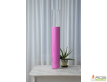 Готовая насыпная свеча розовая &quot;Цилиндр&quot;, ароматическая &quot;Ванильная карамель&quot; 150мм*1000мм