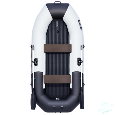 Лодка ПВХ Мастер Лодок Таймень NX270НД "Комби" Св.Серый / Чёрный