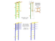 ДСК "Пристенный - Лайт" (Турник переставляется по высоте Шведской стенки)