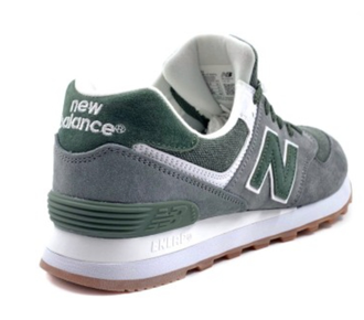 New Balance 574 Classic (Серые с зеленым) новые