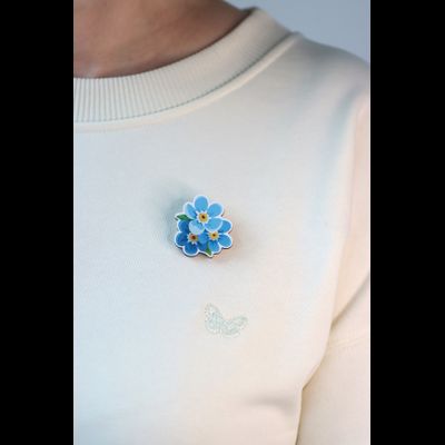 БРОШЬ "Незабудка"