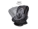 Автокресло Baby Care Shelter 0-36кг, IsoFix, поворотная база 360, Eco LIght Grey Cotton