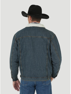 Куртка Wrangler® Western Sherpa Lined Denim Trucker Jacket