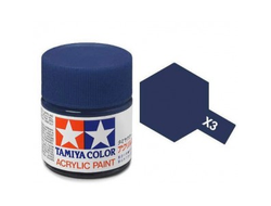 Tamiya: Краска акриловая X-3 "Royal Blue"