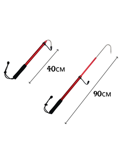 Багорик телескопический красный, 40-90см